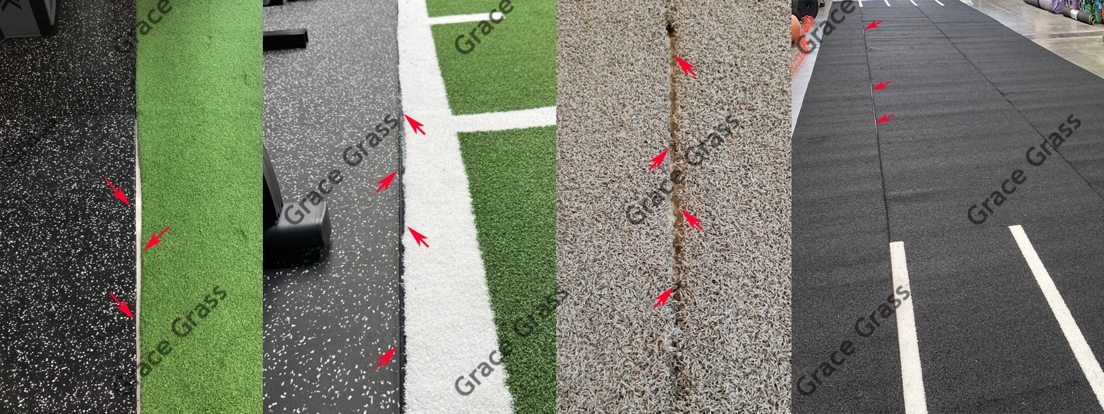 uneven edges and visible gaps