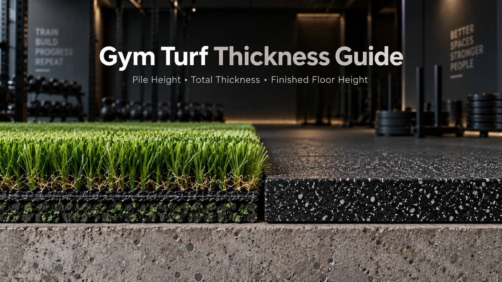 Gym Turf Thickness: Pile Height, Total Thickness, and Floor Matching
