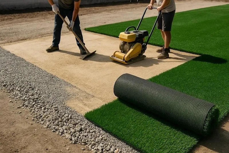 Artificial grass installation steps