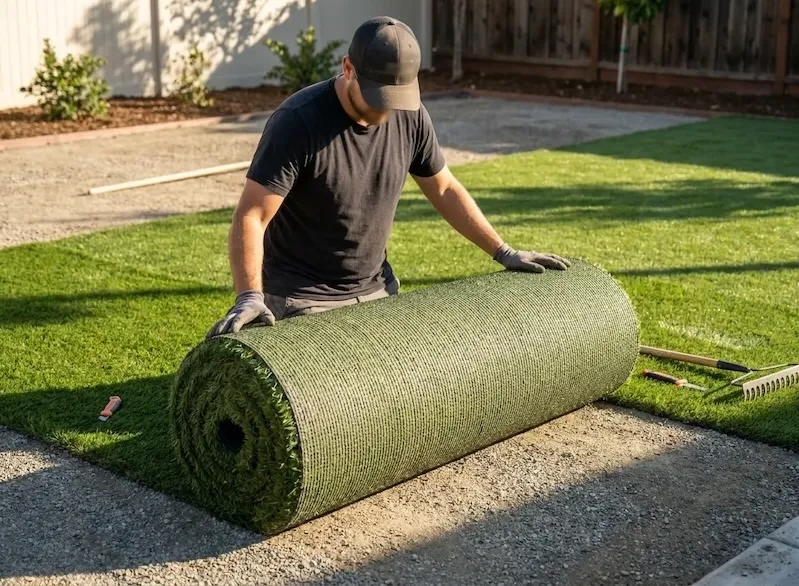 roll out artificial grass