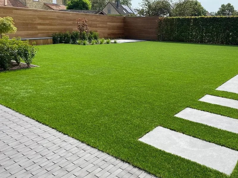completed artificial turf