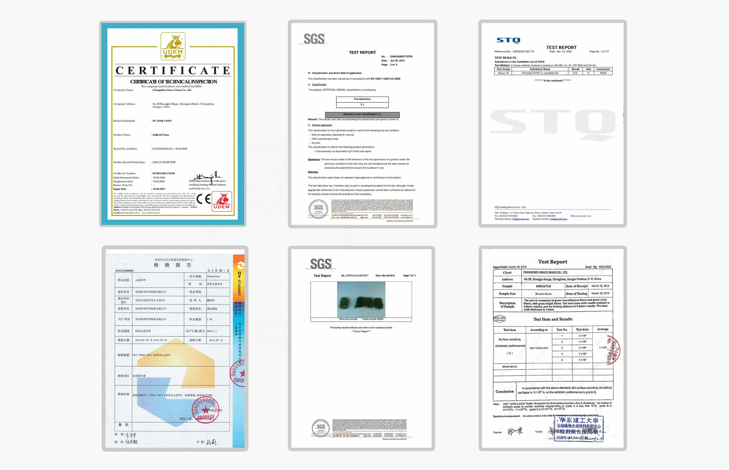 CE, REACH & Fire-Test Certified